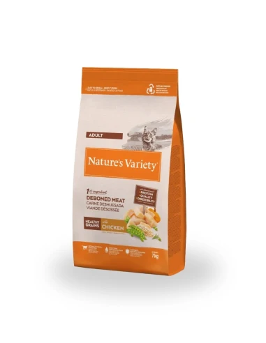 Comida para Gato Esterilizado NATURES VARIETY No Grain de Pollo 7kg